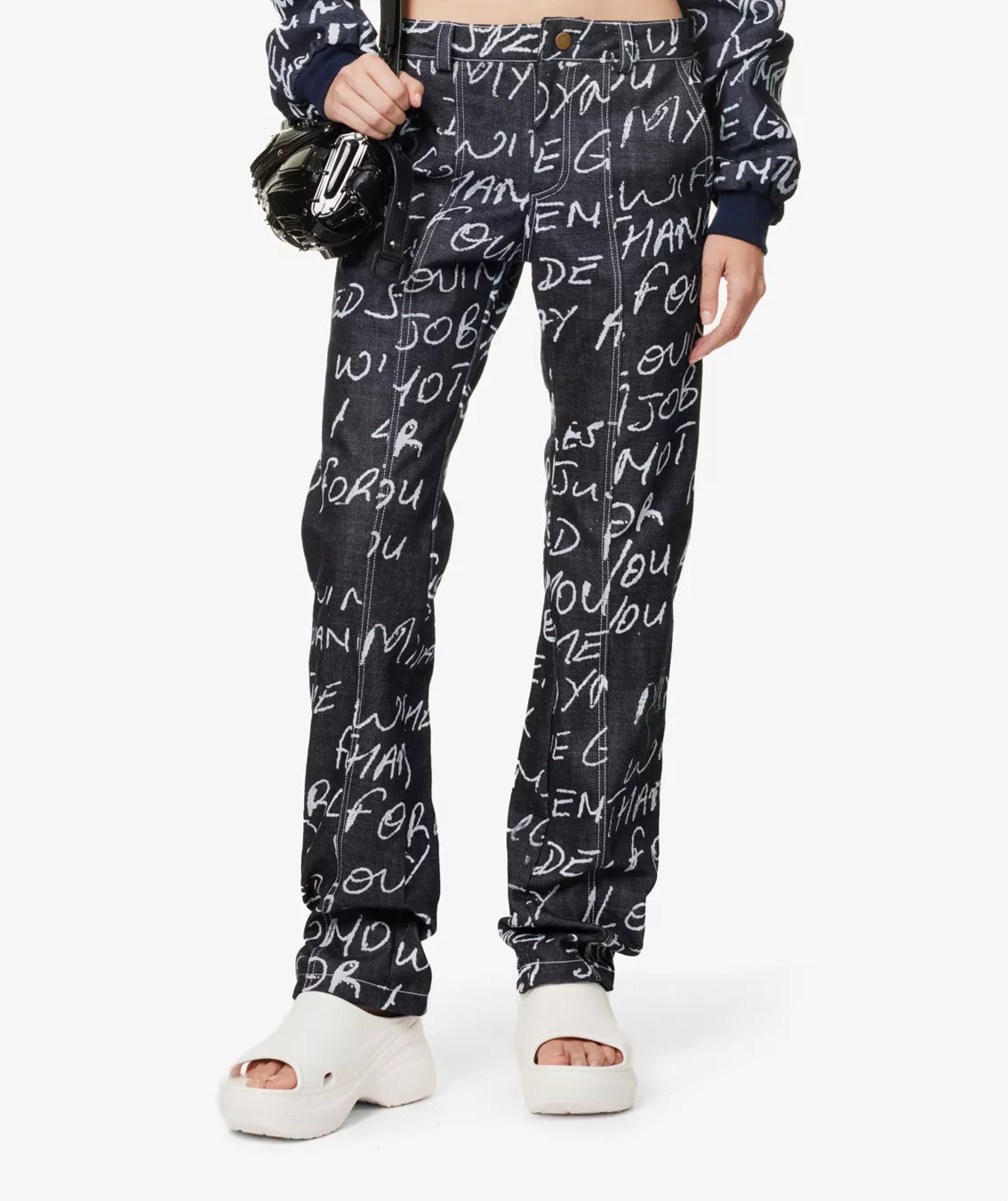 Love Letter Print Trousers