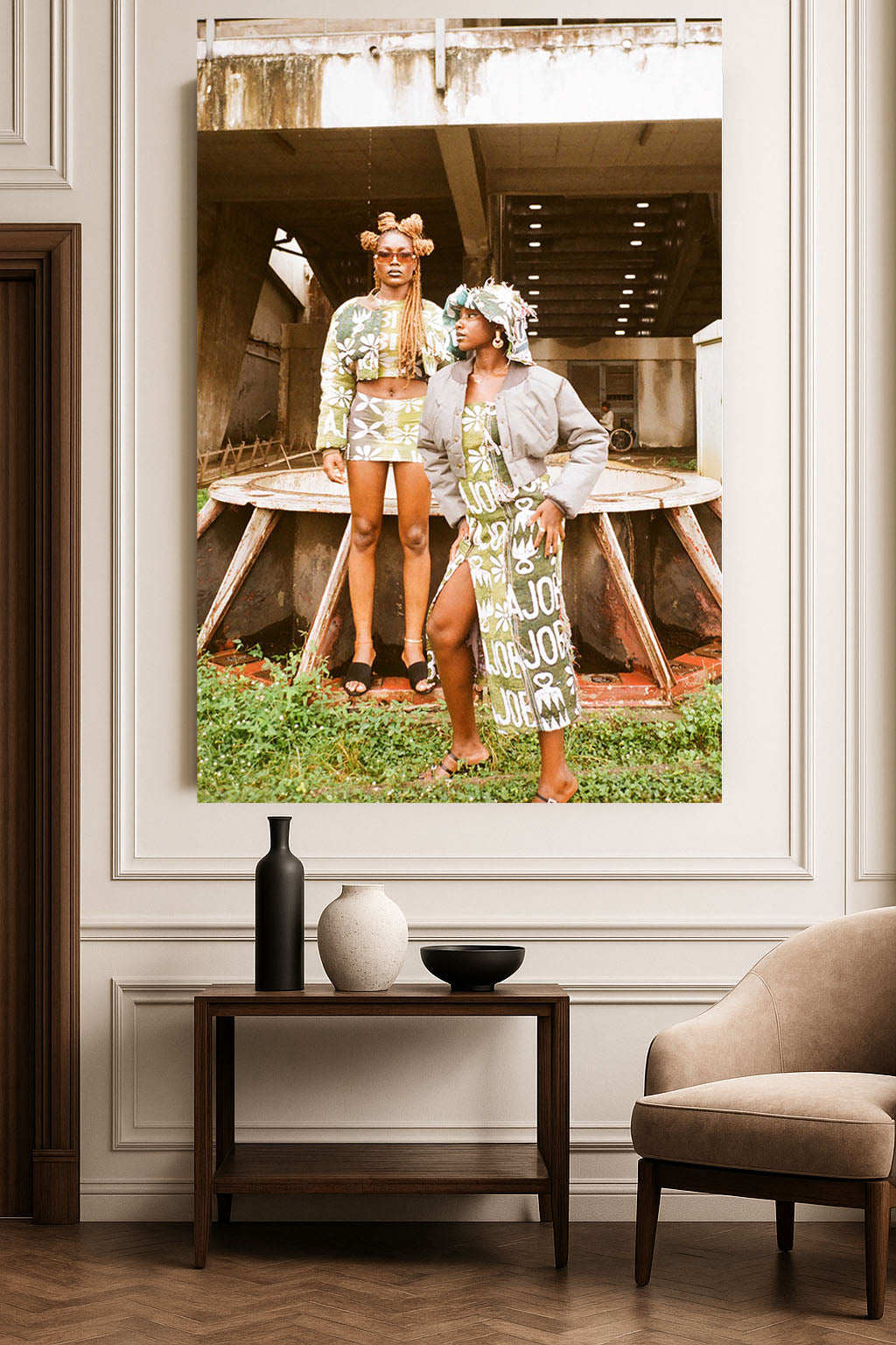 2 Girls Wall Mount Print