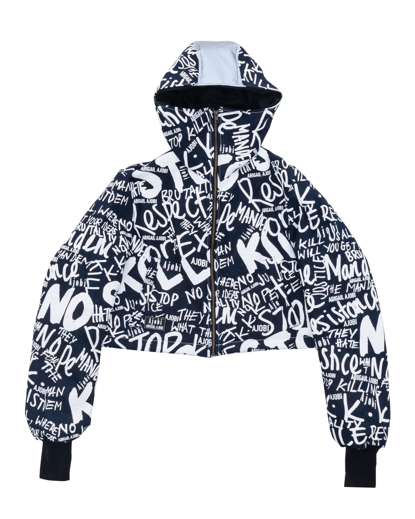 HATE FEAR CROPPED COAT