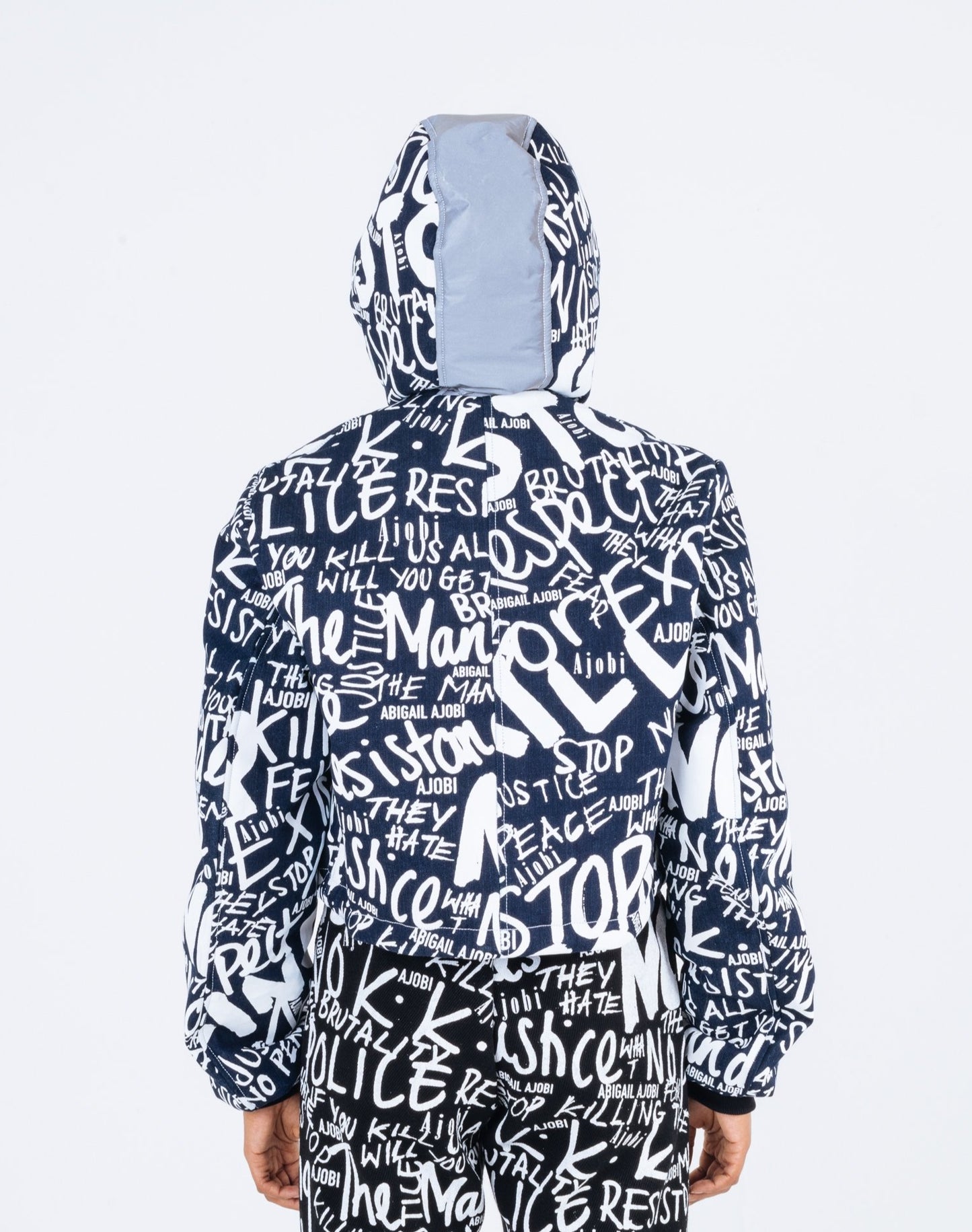 HATE FEAR CROPPED COAT