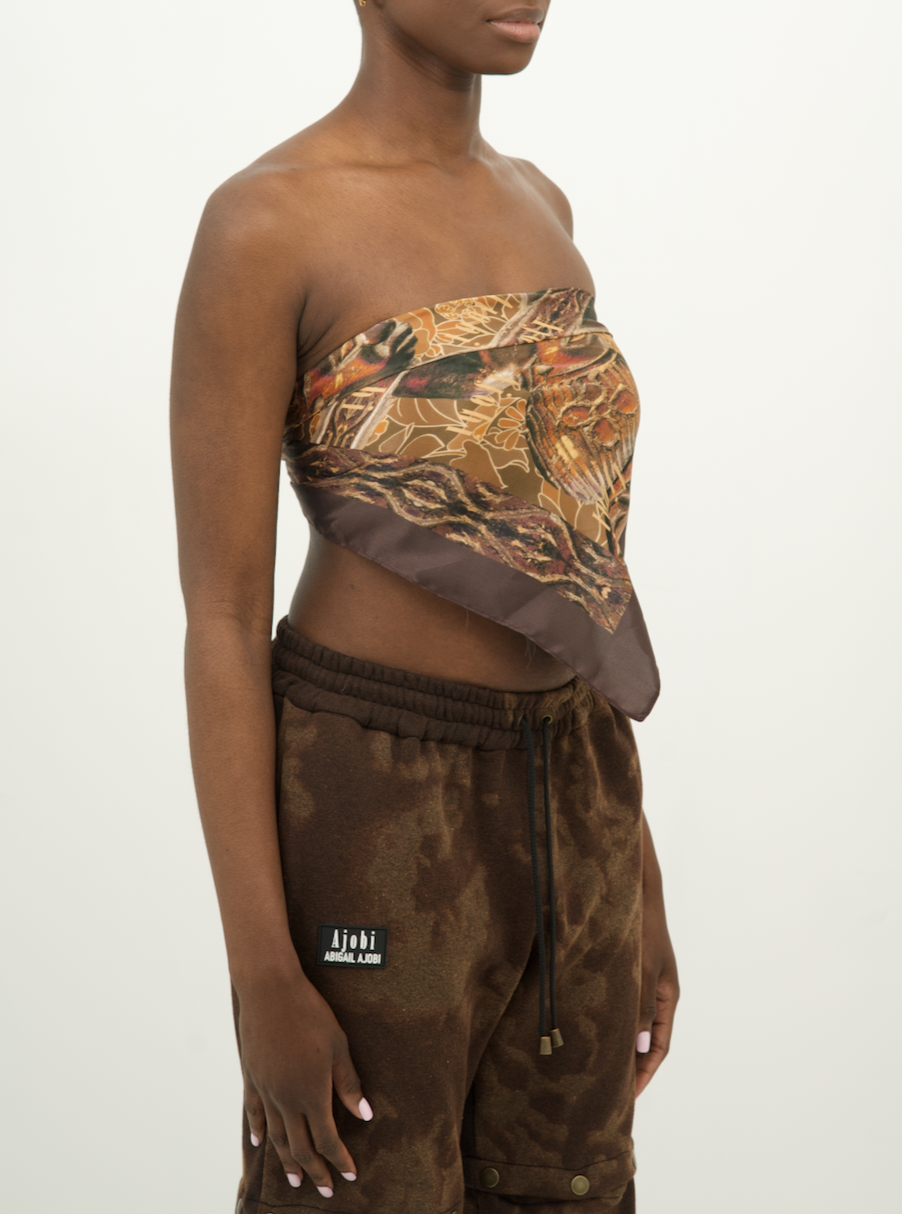 Blanket Print Silk Scarf