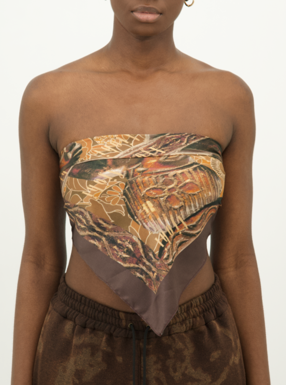 Blanket Print Silk Scarf