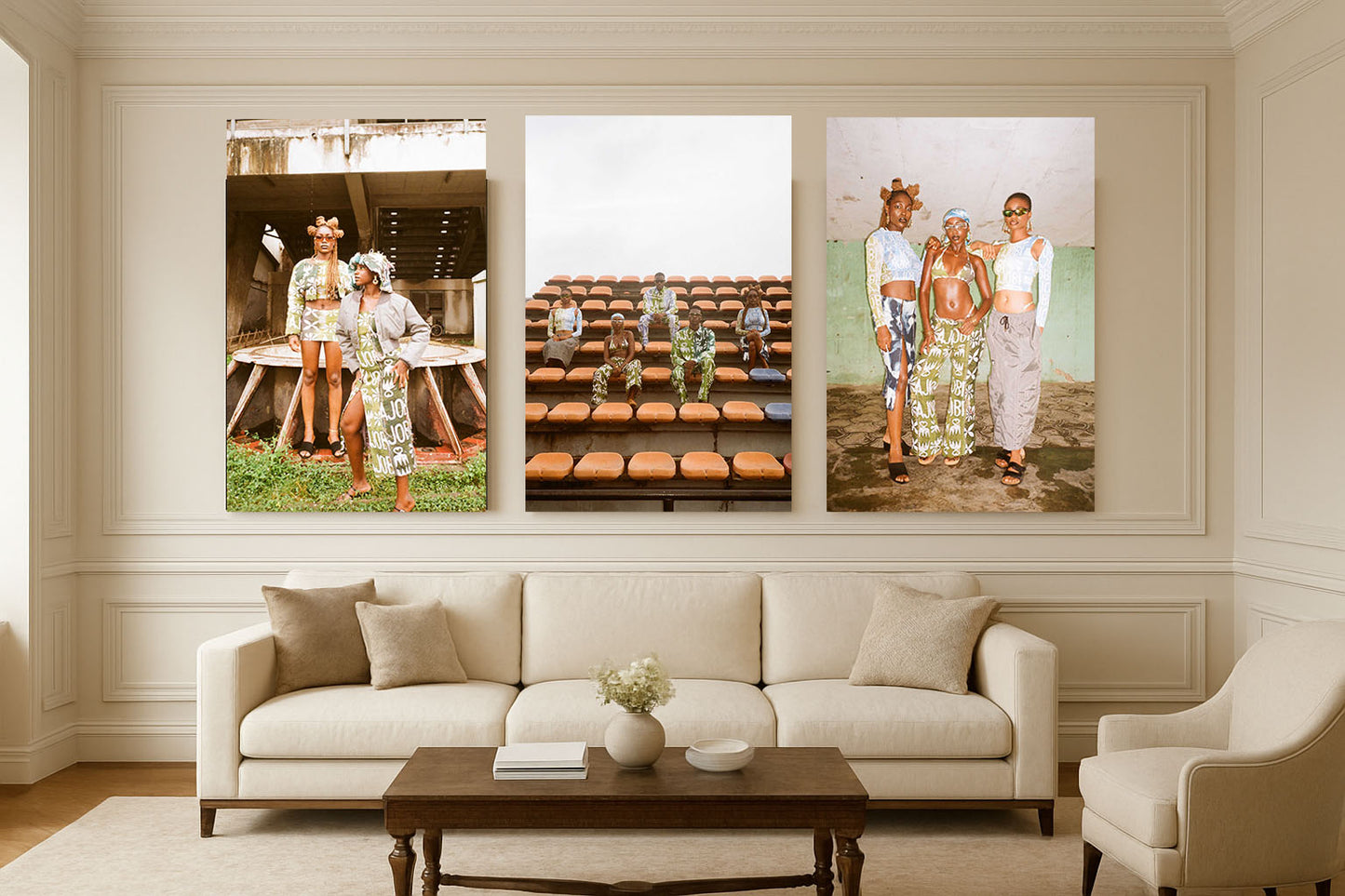 5 Figure Wall Mount Print