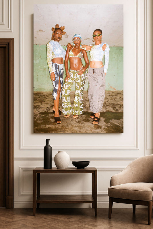 3 Girls Wall Mount Print