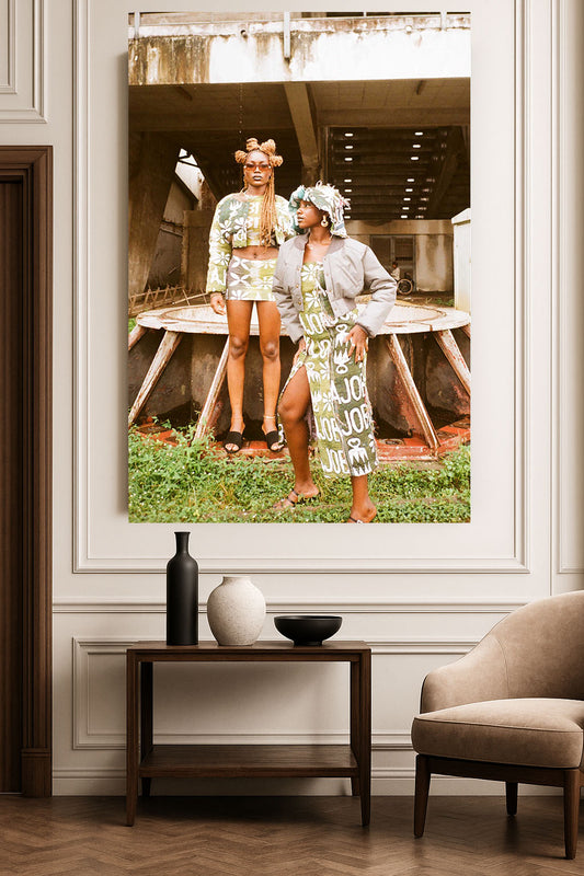 2 Girls Wall Mount Print