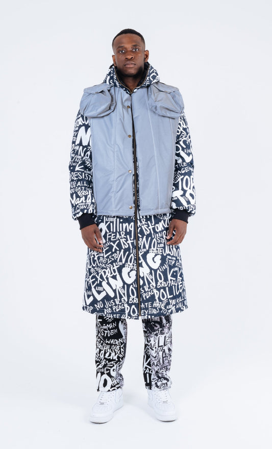 HATE FEAR CONVERTIBLE COAT
