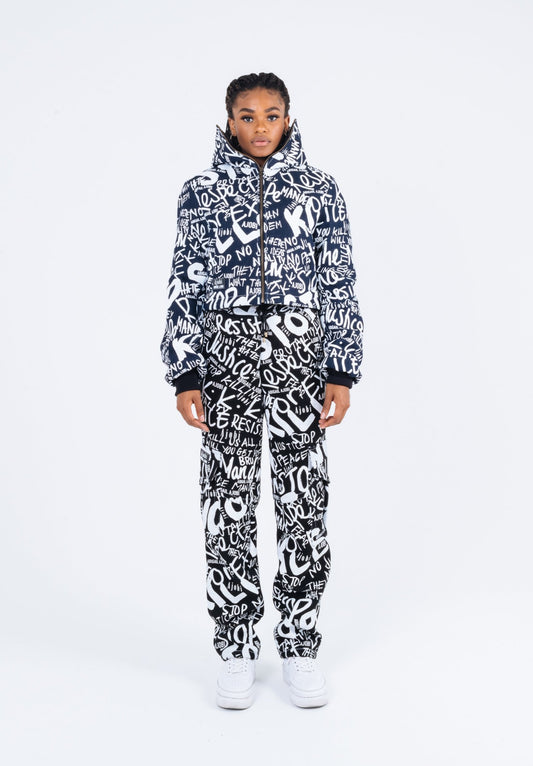 HATE FEAR CROPPED COAT